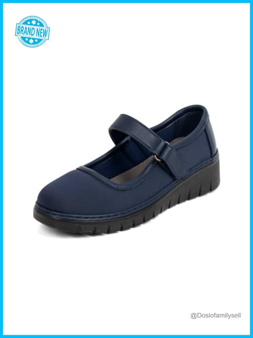 Mary Jane Orthopedic Flats for Women Non-Slip Comfortable Work Shoes